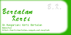 bertalan kerti business card